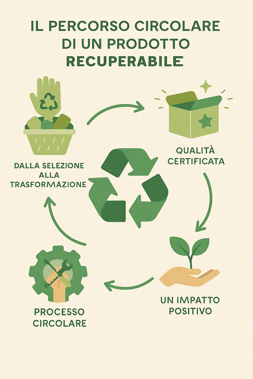 Il viaggio circolare di RecuperAbile: ogni scarto rinasce in un prodotto che unisce innovazione, cura e rispetto per l’ambiente.
